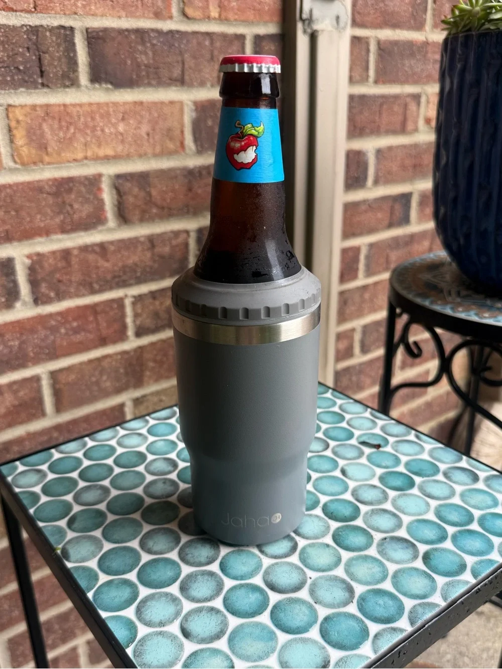 Gray Insulated Slim Can and Bottle Cooler-Keeps Drinks Cold…12 OZ